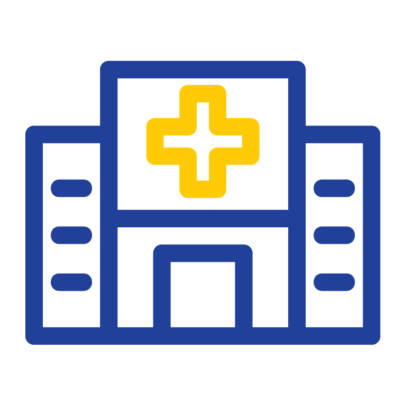 Graph showing a hospital