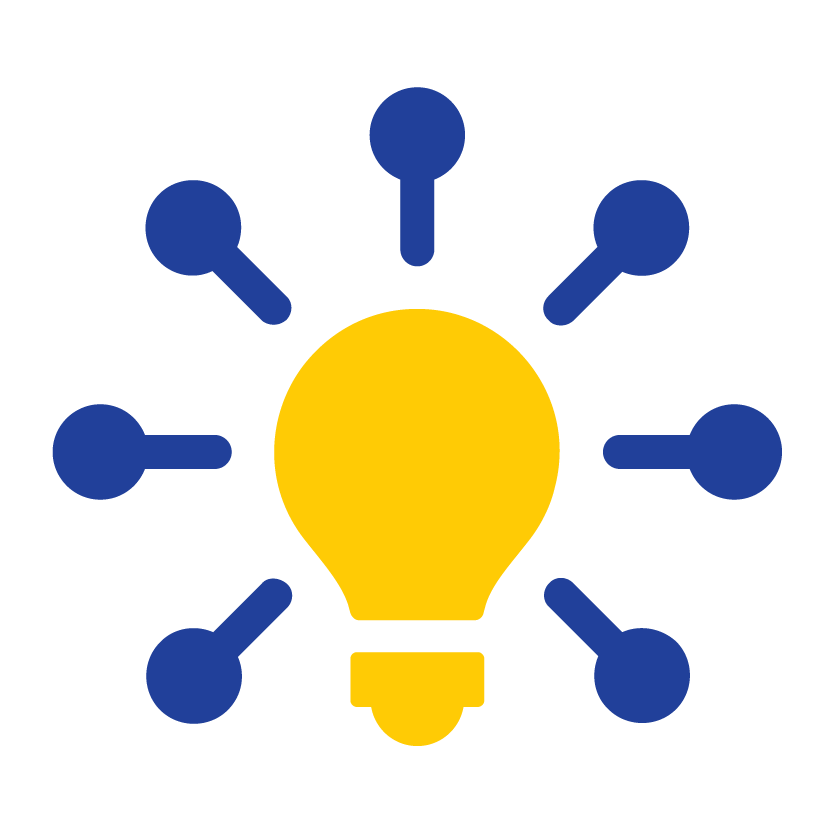 Graph showing a light bulb